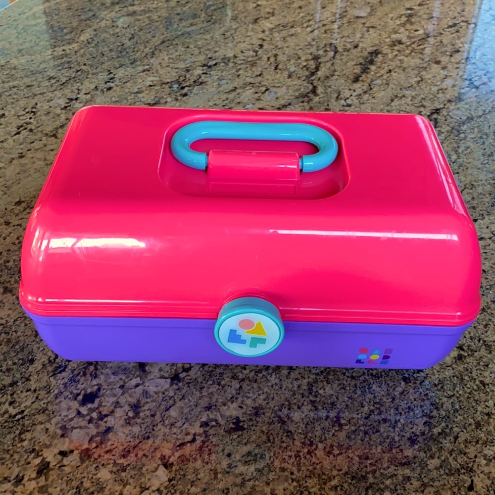 New Caboodles Pink and Purple Makeup Case